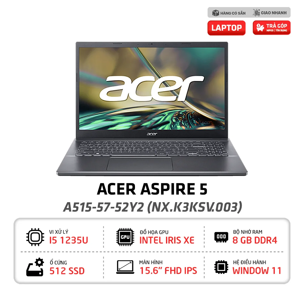 Reference photograph of Acer Aspire 5 — i5, 16GB, 512GB SSD